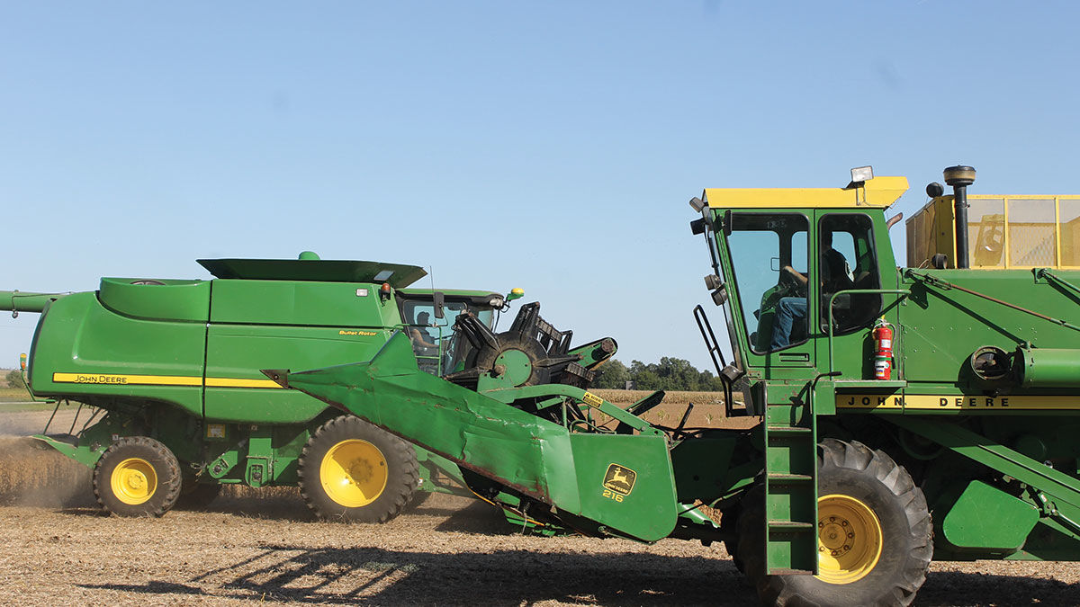 Two combines